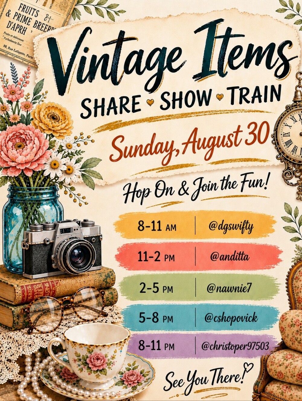 Vintage Share Show Flyer